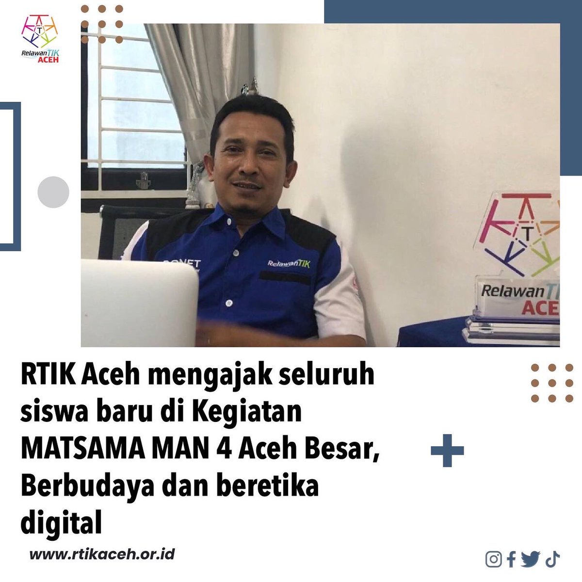 Acara MATSAMA MAN 4 Aceh Besar, berlangsung dengan ceria bersama siswa baru MAN 4 Aceh Besar dalam rangka menyambut siswa baru.

Kegiatan MATSAMA tersebut dilaksanakan dari tanggal 18 Juli 2022 dan akan berakhir pada 22 Juli 2022.

instagram.com/p/CgUhtmlJ9Pq/…