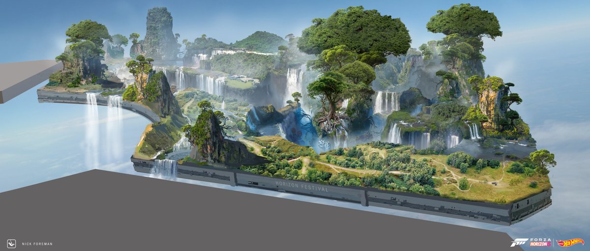 A couple of high level concepts for the Hot Wheels DLC and an overpainted aerial view that served as a visual benchmark for this biome.

#ForzaHorizon5

artstation.com/artwork/lR4awz