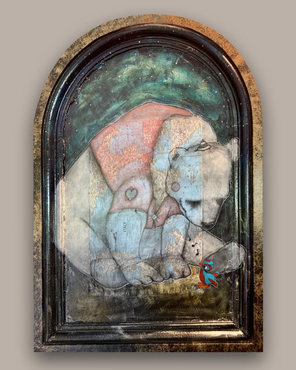 ValkarieGallery's tweet photo. Tonight, we have a wonderful summer exhibition of artworks in our gallery. 
REIMAGININGS by Claudia Roulier and Michelle Lamb is now open in our main gallery. 

#friday #coloredpencil #coloredpencilart #denverart #wood #art  #assemblagesculpture #junkpunk  #painting #map https://t.co/LZr0CLZd0m