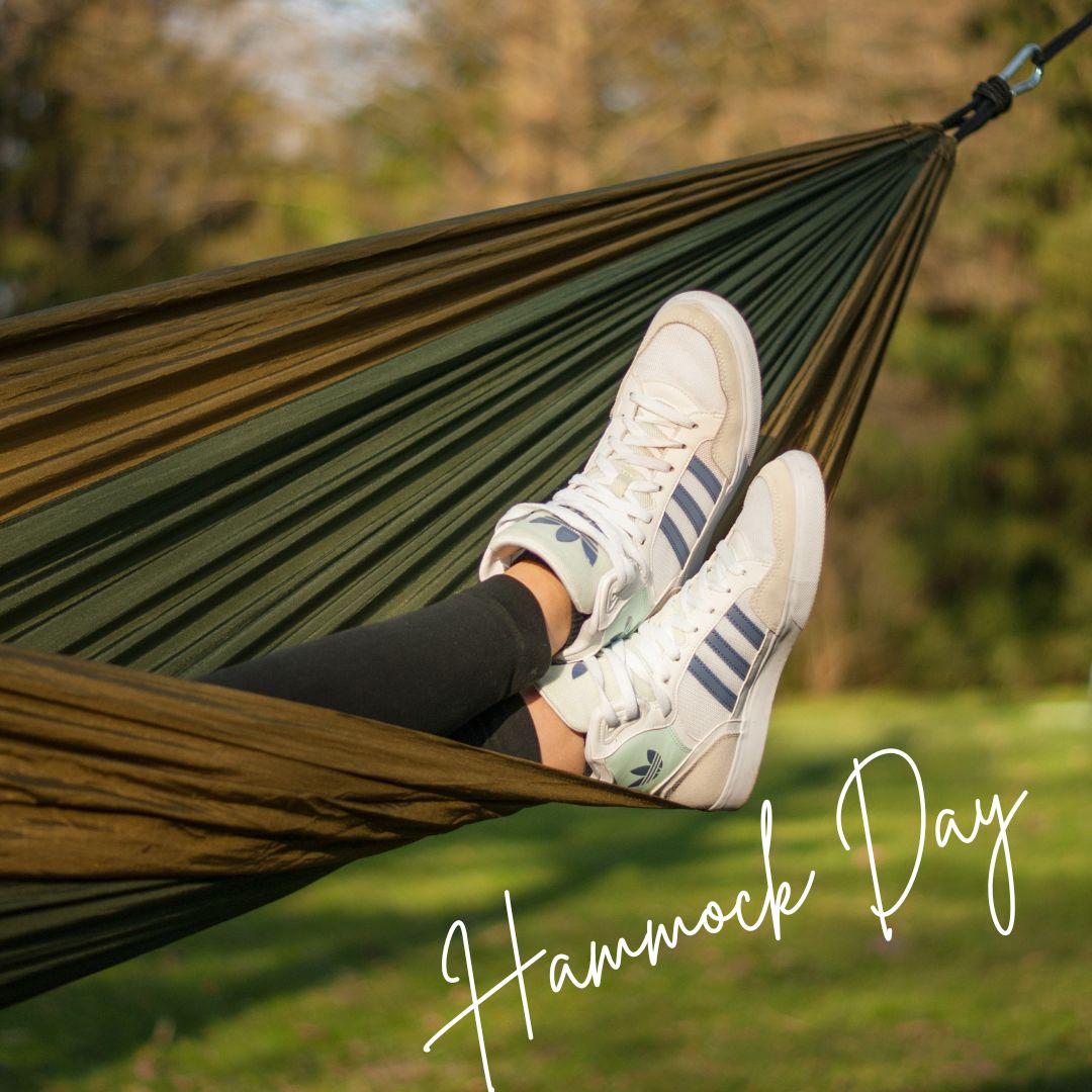 It's National Hammock Day so let's hang out (if you're not relaxing on one of our sofas). 😉