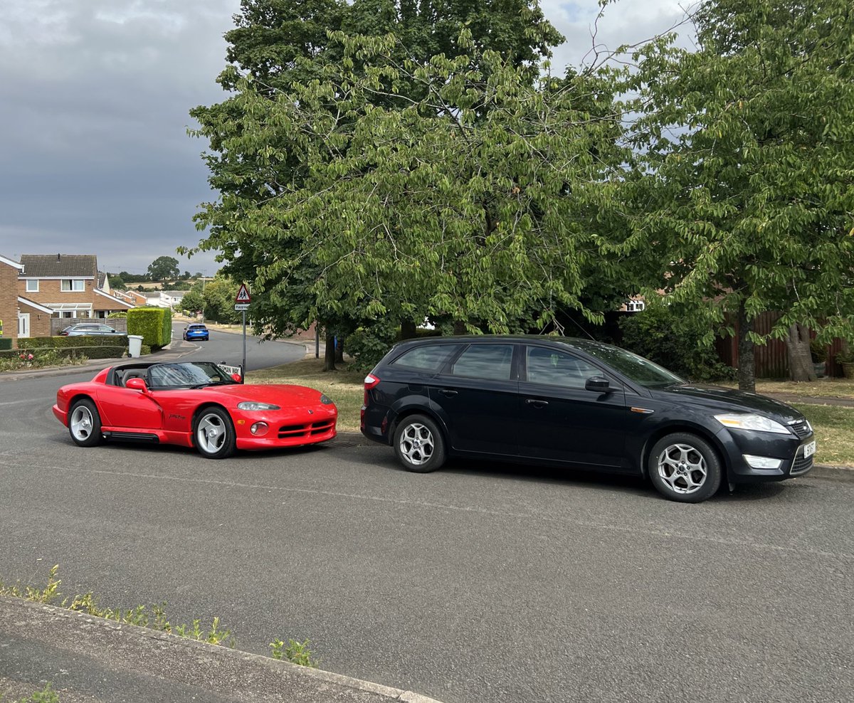 Viper always looks massive in photos. Until you put it next to a ‘normal’ car.