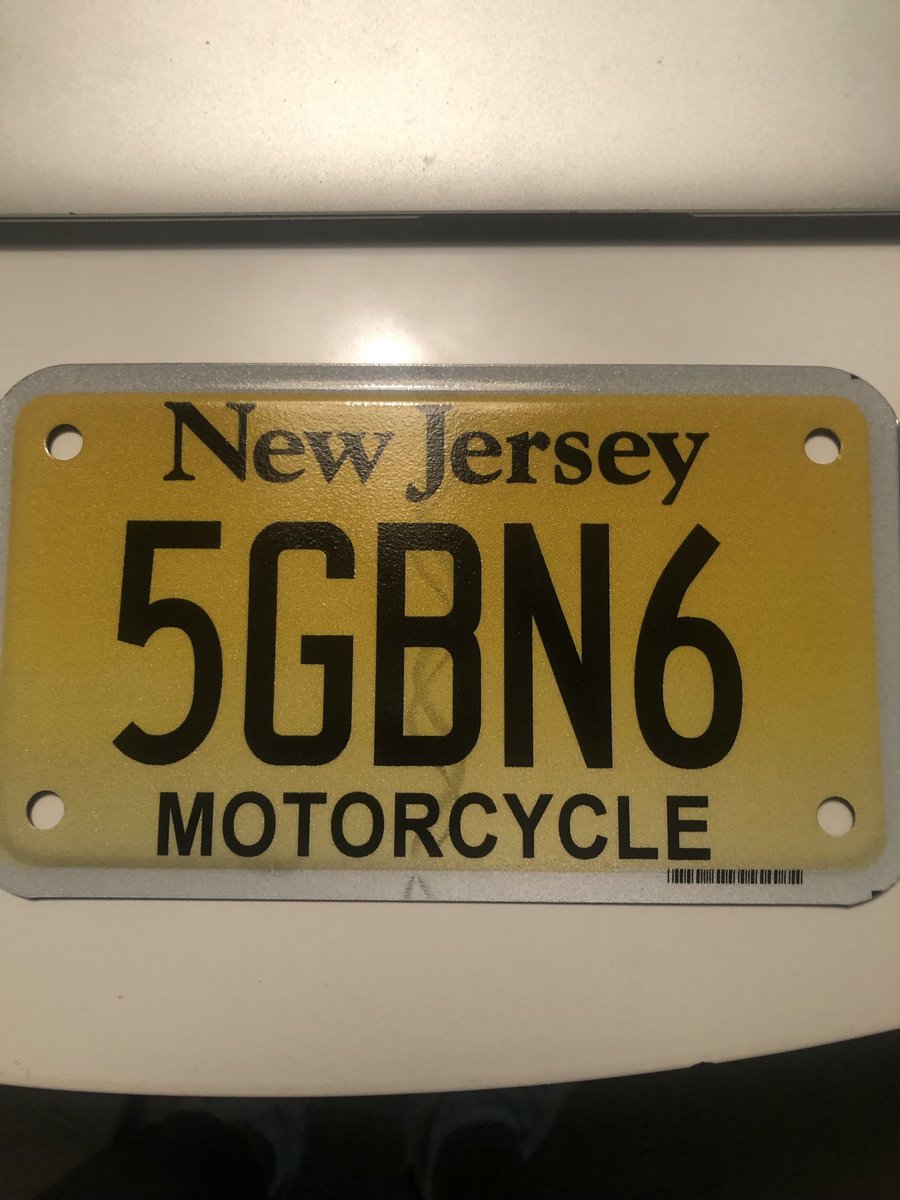 Just registered my new motorcycle and got the plate. I’m thinking the GBN stands for Giants Best Number. And the 56, well that goes without saying.