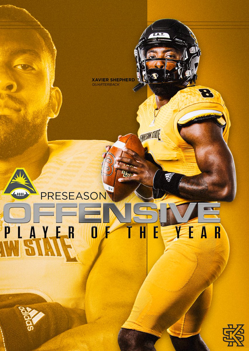 kennesawstfb's tweet image. ❌ gon' give it to ya 👊

𝐴𝑆𝑈𝑁 𝑃𝑟𝑒𝑠𝑒𝑎𝑠𝑜𝑛 𝑂𝑓𝑓𝑒𝑛𝑠𝑖𝑣𝑒 𝑃𝑙𝑎𝑦𝑒𝑟 𝑜𝑓 𝑡ℎ𝑒 𝑌𝑒𝑎𝑟

🔗 bit.ly/3IYmAEh

#GoldStandard | #KSUSwitch