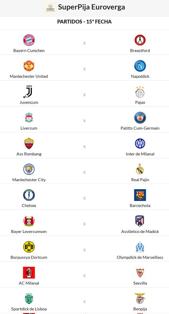 PRÓXIMA JORNADA 🔥🔜
📜 Fecha 15
🗓 Sábado 23 de julio
🕗 18:00 hs