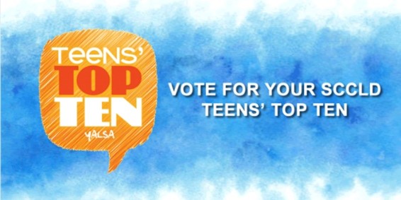 SCCgov's tweet photo. .@SCCLD’s teen librarians want to hear from you! Every year, the Young Adult Library Services Association creates a teen choice list. 
Get your votes in for your favorite book by Sunday, July 31 and you could win a prize drawing! See more information at https://t.co/xPyjXl2tqg. https://t.co/wJGYN4bykz