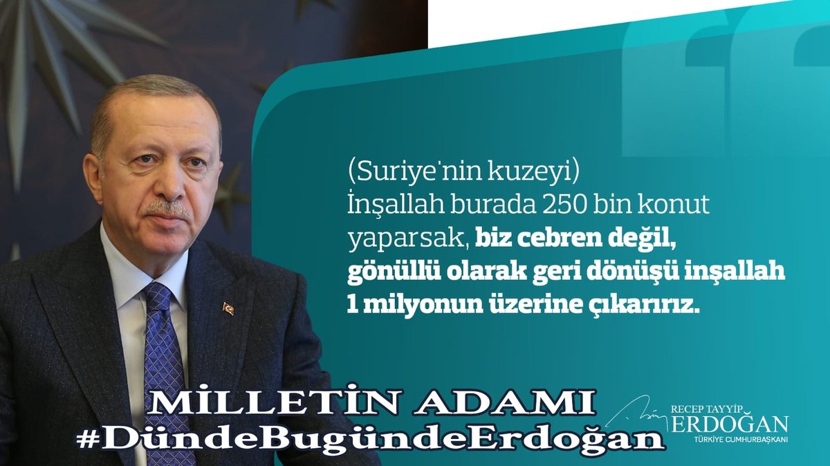 Bayrak olacağız, sancak olacağız, vatan olacağız, düşmeyeceğiz, Türkiye’yi kesinlikle düşürmeyeceğiz.

MİLLETİN ADAMI

#DündeBugündeErdoğan