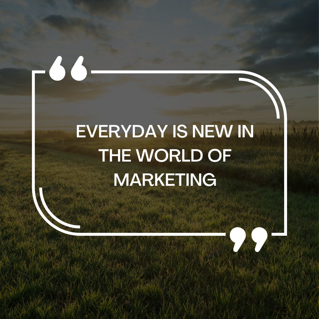 eSageIT's tweet photo. Everyday is new in the world of marketing.
.
.
Follow - @esageitservices
.
.
#socialmediamarketing #digitalmarketing #socialmedia #marketing #branding #business #marketingdigital #seo #onlinemarketing #contentmarketing https://t.co/OrBXGrLUVF