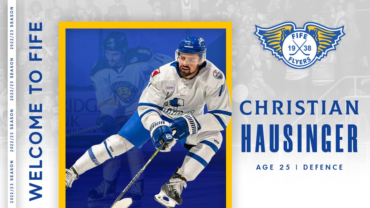 Flyers bolster defence with Christian Hausinger

Fife Flyers are delighted to welcome American defenceman Christian Hausinger for the 2022/23 Elite Ice Hockey League season.

ow.ly/4X9c50K29fP