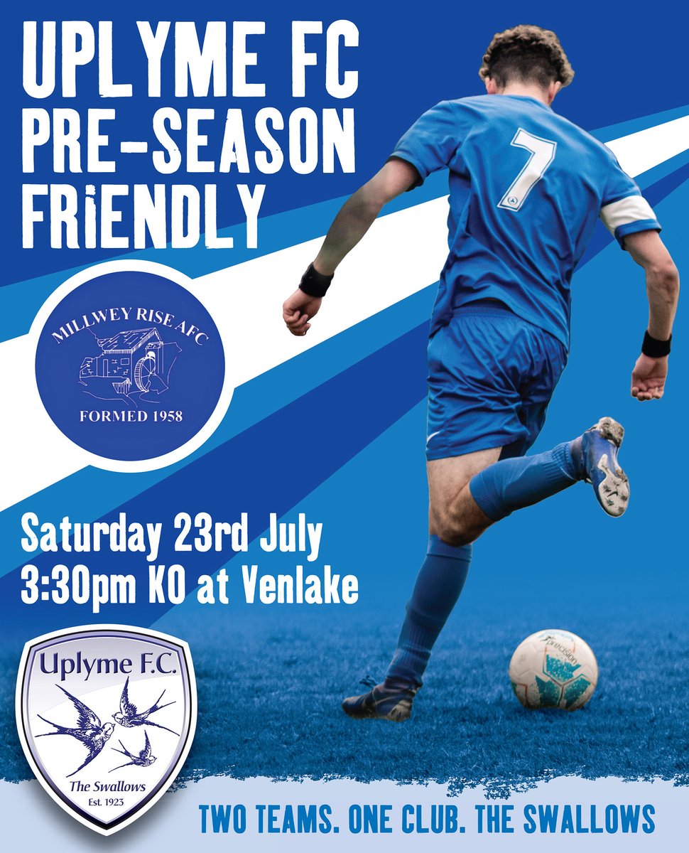 FcUplyme's tweet photo. Pre-season continues tomorrow when we welcome @MillweyRiseAFC to Venlake https://t.co/Z310iNAFNh