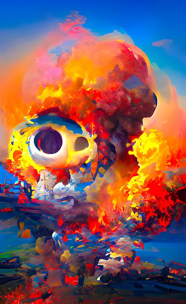 I'm anna &amp; I combine AI with Photoshop to create intense colorful images.

My latest collection is: 
"Are We Not the Bomb?"
All pieces are only 0.05!

Click Here: blazo.art/iai.tb10

This collection was featured in the NYC.NFT Art Collection!

#AiArtwork