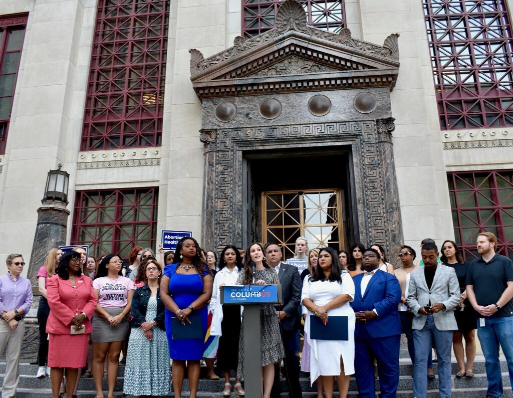 sdfavor's tweet image. BREAKING! @ColumbusCouncil announced 4 pieces of legislation to protect reproductive health care in Columbus, Oh.
 
💰1 million education &amp;amp; access fund
 
📉 De-prioritization of enforcement 

🔎Examination of crisis pregnancy centers 

⚖️ Updated nondiscrimination code