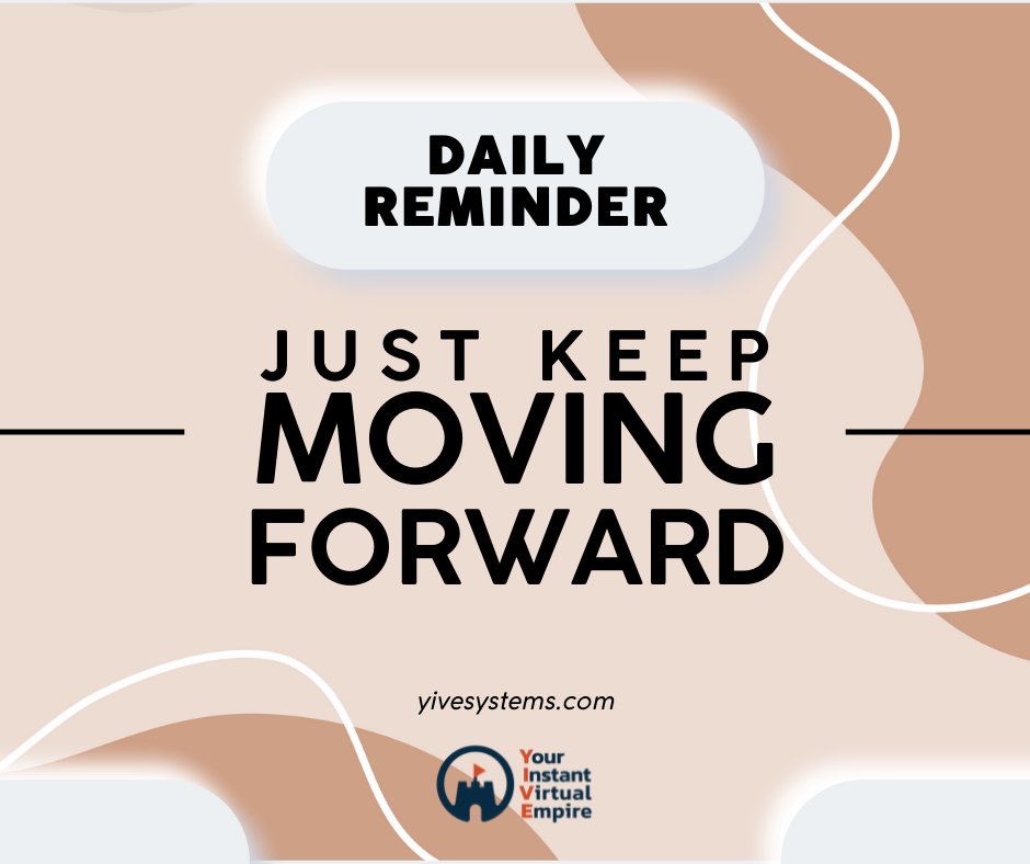 YIVEsystems's tweet photo. Just keep moving forward!
#yive https://t.co/20E7gaFzW6