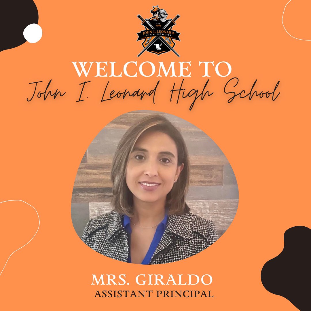 JILHSOFFICIAL's tweet image. A huge welcome to our new ✨Assistant Principal✨ Mrs. Giraldo! The Lancer Family welcomes you with open arms and cannot wait to see the remarkable things you will do for our school and community. Welcome Aboard!🎉