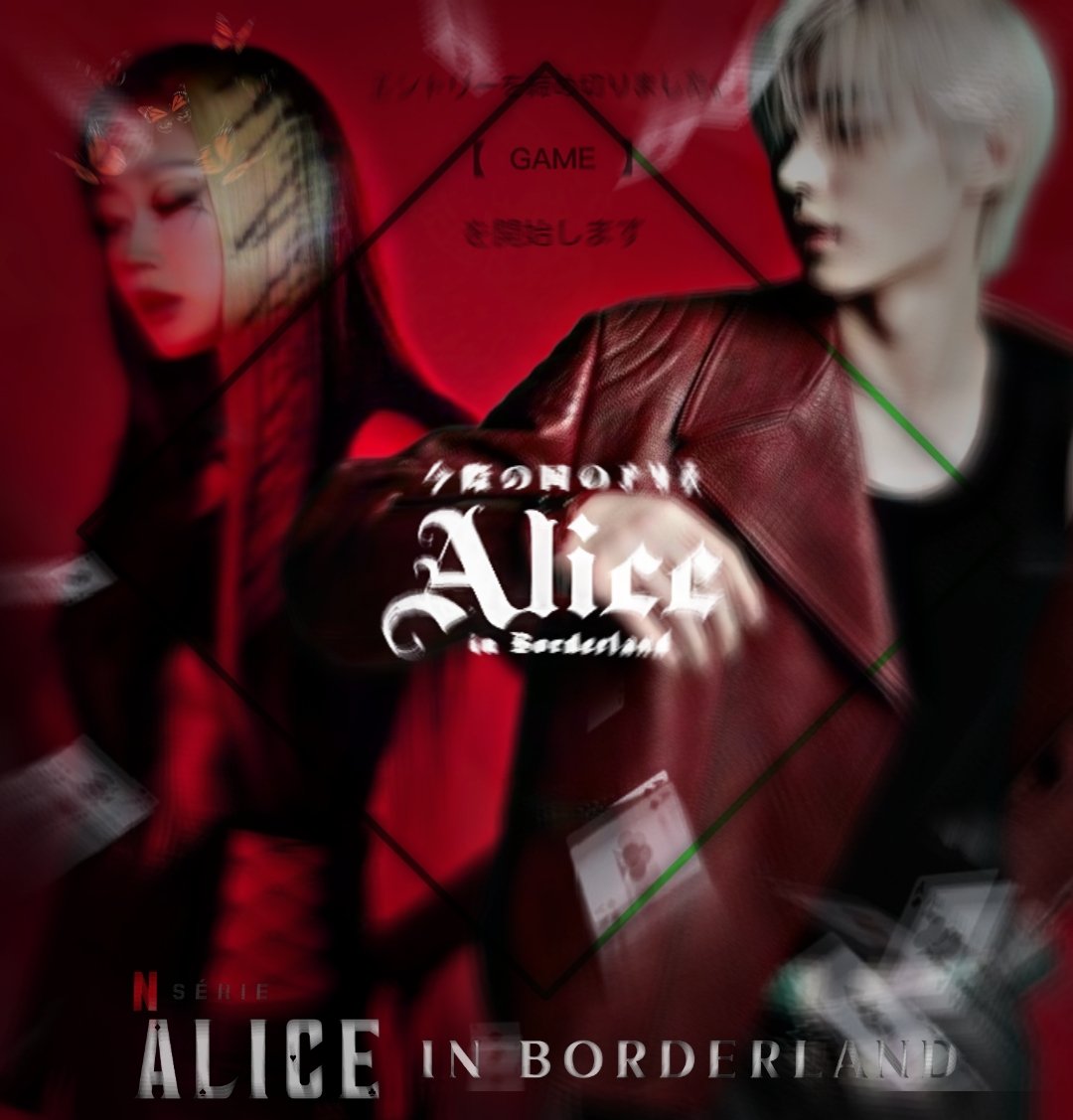 enluv3bsd's tweet image. alice in borderland series cover

• arisu  — &amp;gt;&amp;gt;&amp;gt; giselle 
• usagi — &amp;gt;&amp;gt;&amp;gt; sunghoon