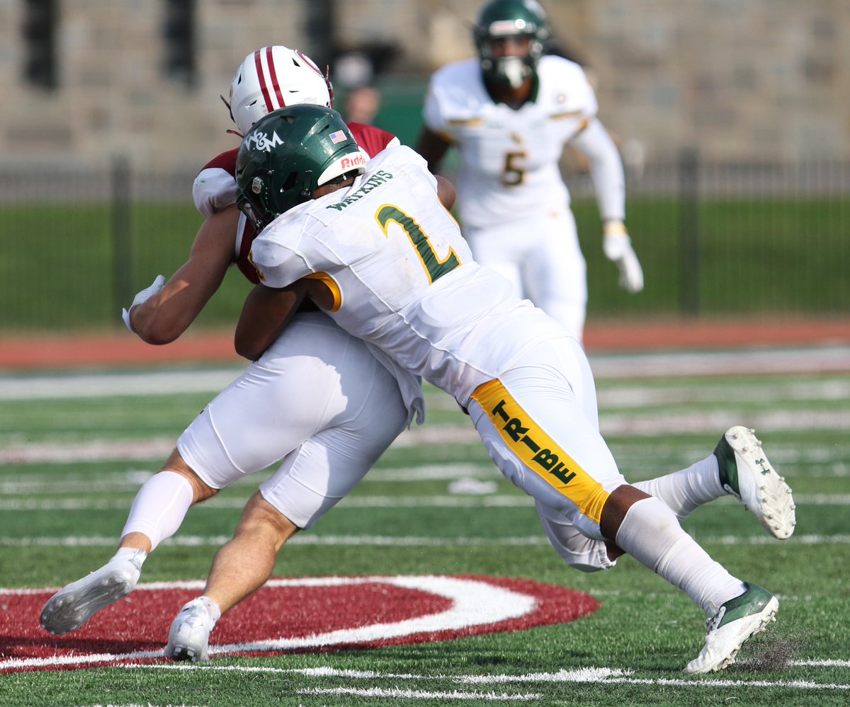 WMTribeFootball's tweet photo. Q: Who's W&amp;M's leading tackler during the last three seasons?

A: ⬇️

@t_rawww06  |  #GoTribe https://t.co/HF8XSo5VuQ