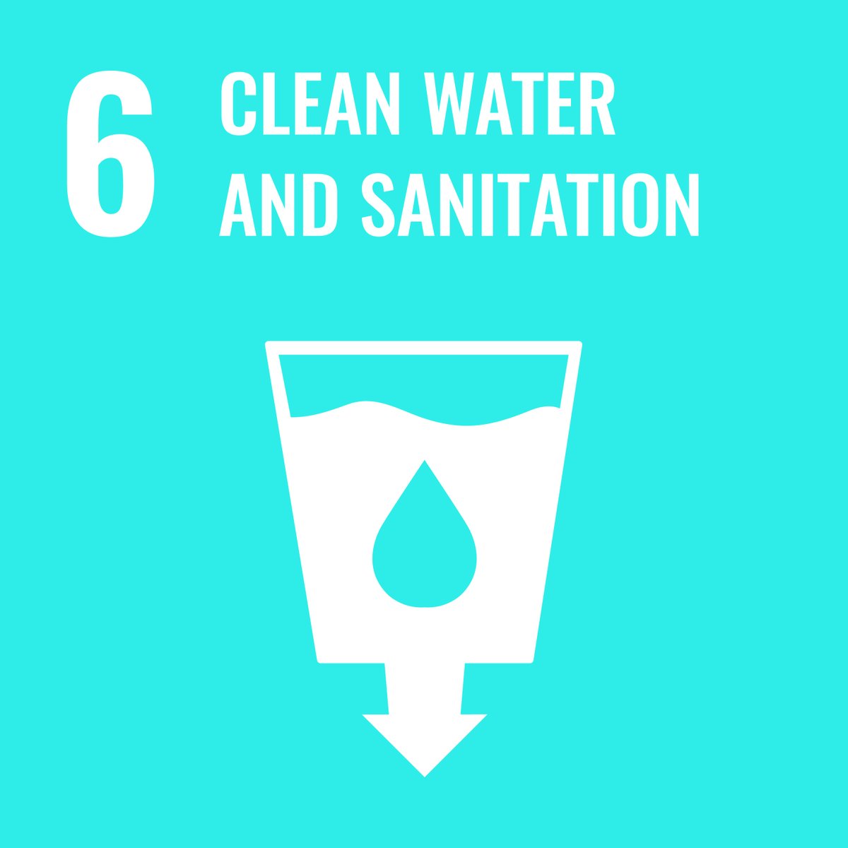 GOAL 6: CLEAN WATER AND SANITATION
WHY IT MATTERS
Access to water, sanitation and hygiene is a human right.
Water is essential not only to health, but also to #poverty reduction, food security, peace and human rights, #ecosystems and education.