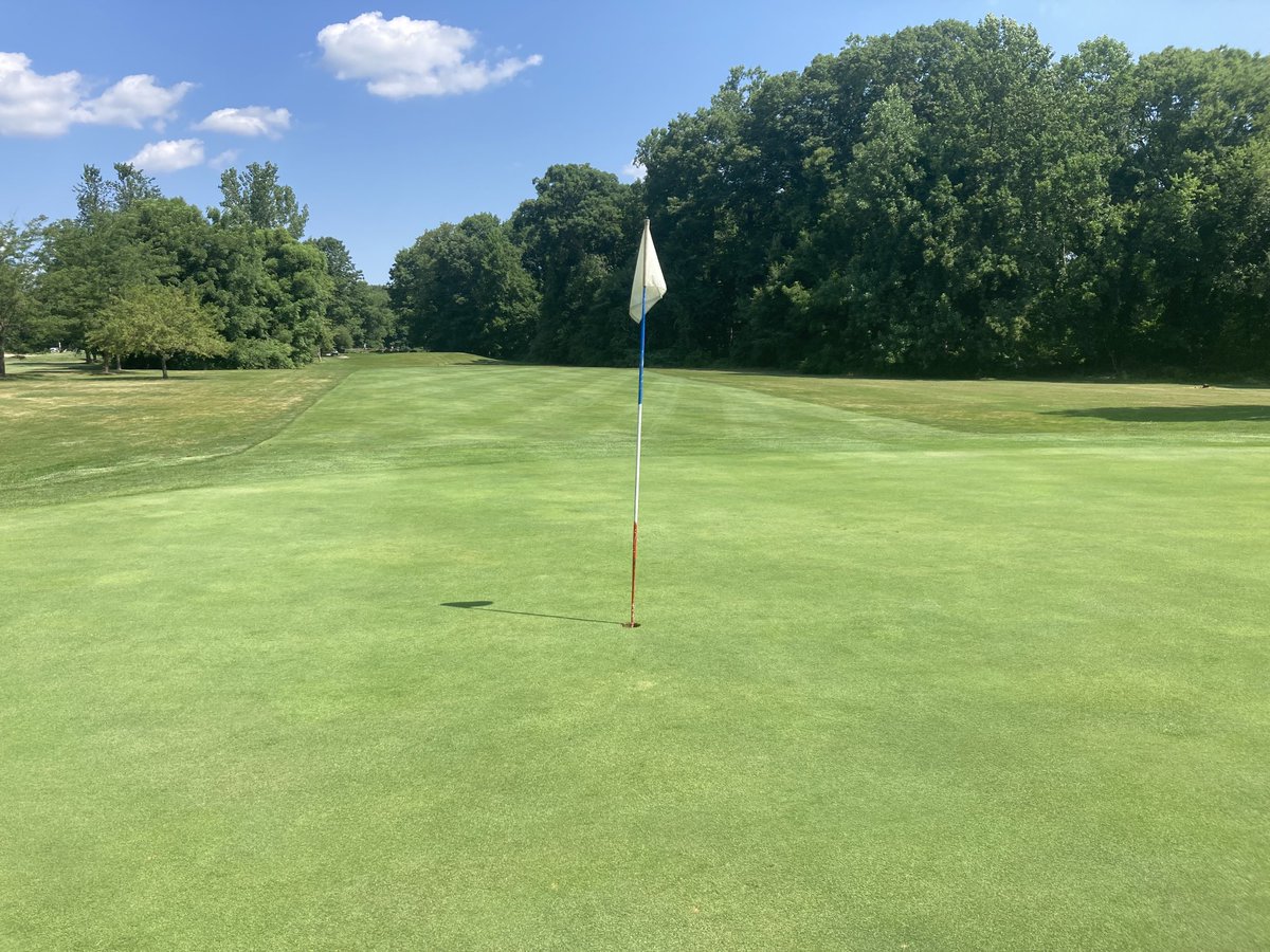 turfdoug's tweet photo. It’s a hot one out there &amp; we’ve still got drought conditions on this sand based golf course I’m consulting at, but the short grass is holding it’s own #singlerowirrigation #connecticutgolf #golfcourseconsulting ⁦@POGOTurfPro⁩ ⁦@Aquaritin⁩ https://t.co/dpz0JI87KM