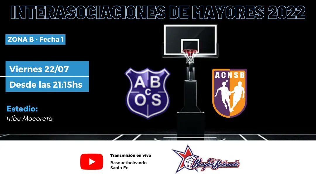 Basquetboleand0's tweet photo. ⛹🏽‍♂️ INTERASOCIACIONES DE MAYORES 

Día 1: Viernes 22 de julio

Cañandense vs Venadense
Link: https://t.co/4EyEaTEHVF

Santafesina vs Rafaelina
Link: https://t.co/hspRokR8qZ

Oeste Santafesino vs Noroeste
Link: https://t.co/q3fD1b3bcd

@SantaFeBasket
@noroestebasquet https://t.co/uMaGH6k516