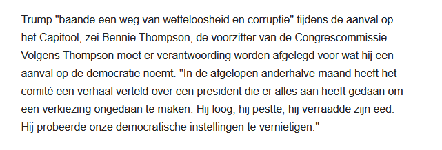 Chr1stenJohn's tweet photo. Verhoren #Trump over #Capitoolbestorming en aanmoediging door de toenmalige president in plaats van de-escalatie.
Trump baande een weg van wetteloosheid en corruptie. Hij loog, pestte, verraadde zijn eed en probeerde democratie te vernietigen.
https://t.co/Z1Bj691oDw https://t.co/4Y1XGuwidV