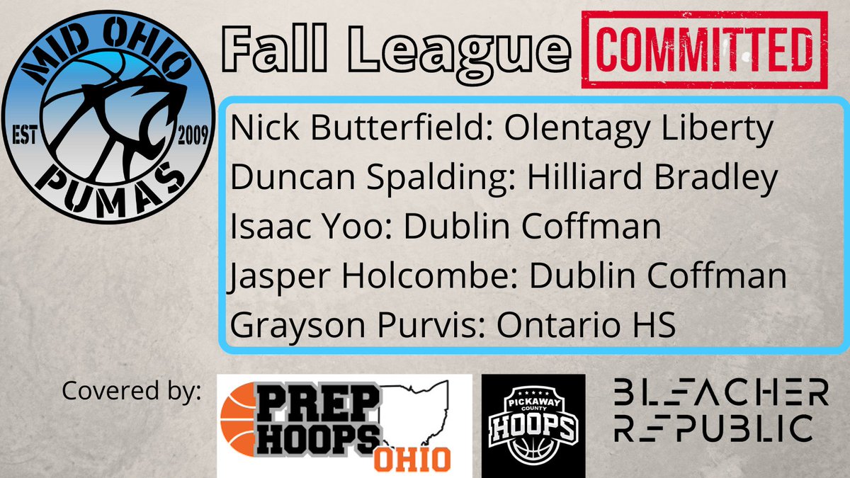 BleacherRepub's tweet image. Welcome to @MidOhioPumas Fall League covered by @PrepHoopsOH and @PickawayHoops.