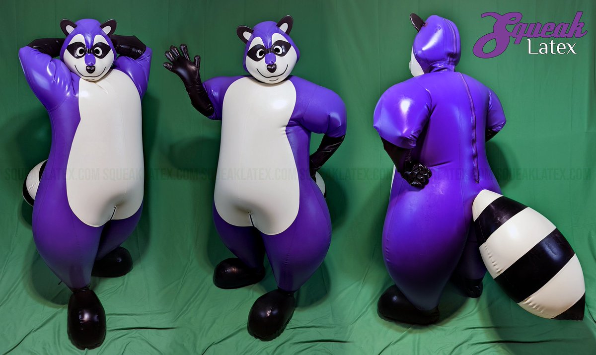 Next up we have this purple raccoon headed off to their new home!