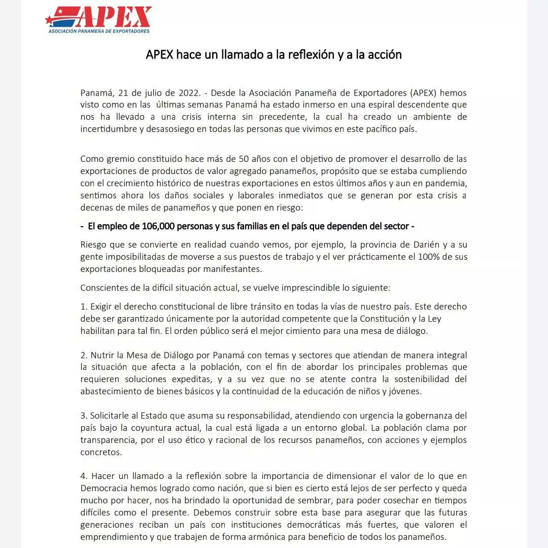 Participación del Presidente Víctor Pérez en conferencia de prensa convocada por el sector productivo. 

#exportadorinformado #Apexinforma