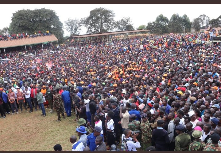 DapKWomen's tweet photo. Today at Tranzoia Right Hon. Raila Odinga endorsed Hon Phanice Naliaka Khatundi as the incoming Women Rep Tranzoia county @EugeneLWamalwa @HonEseli @DAP_Kenya 
#Inawezekana https://t.co/0fmjpz18mi