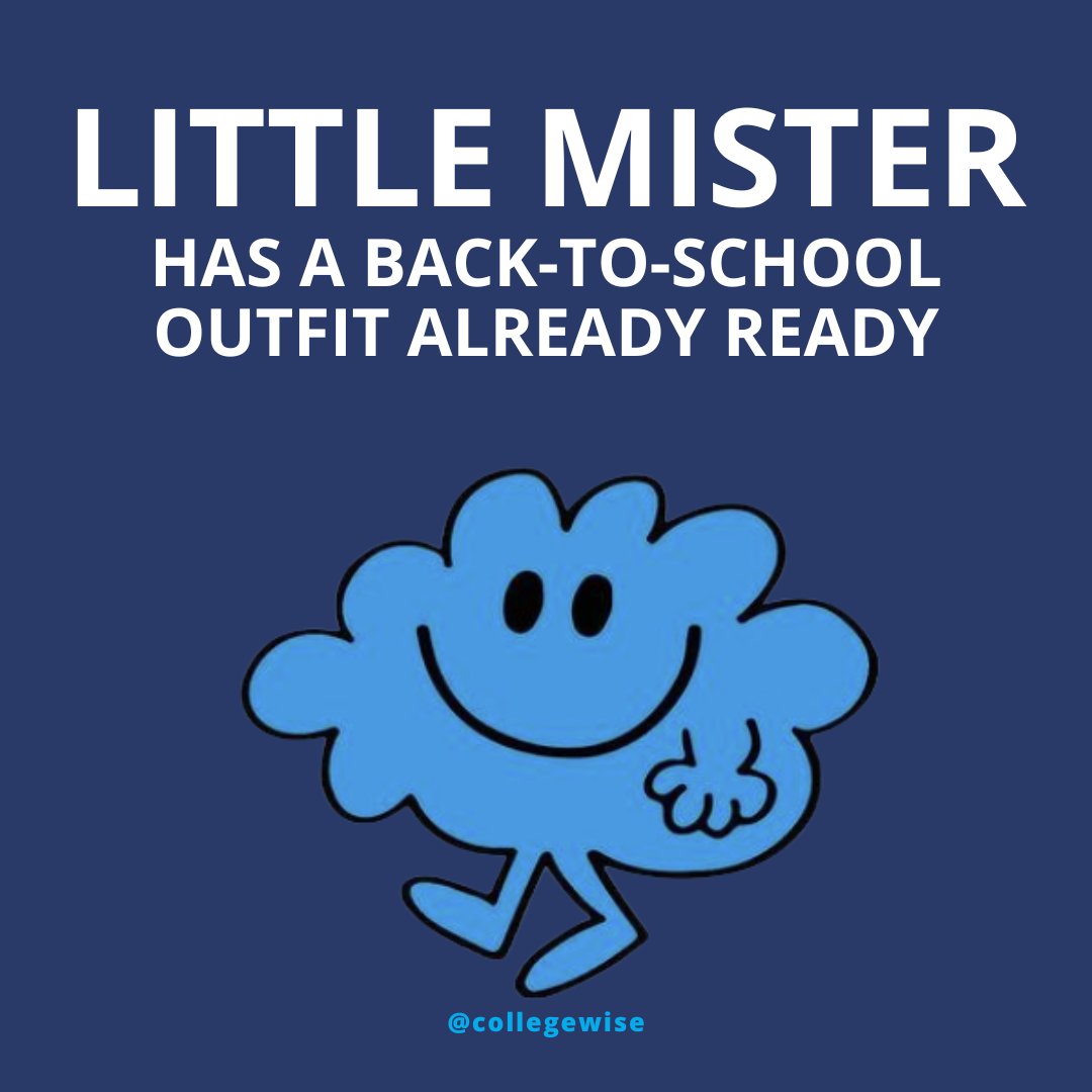Collegewise's tweet photo. Yes, we're hopping on the #littlemiss trend. What are (or were) you? We're the first one.
β
β#collegewise #collegecomedy #collegehumor #backtoschool #AcademicTwitter #highereducation https://t.co/e0brLVuFJO