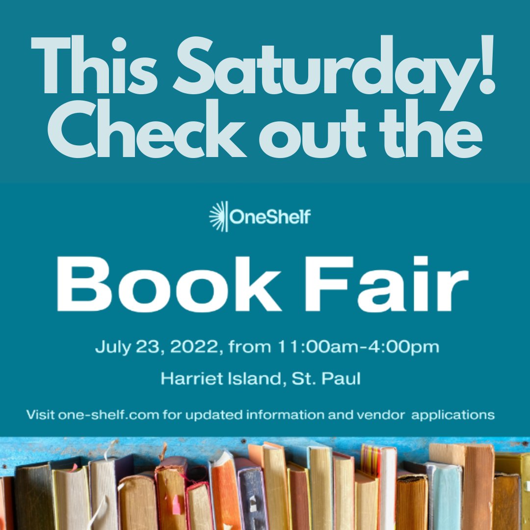 Join us at the <a href="/raedialreads/">Raedial</a> One Shelf Book Fair, co-hosted by Feminist Book Club this Saturday from 11 AM - 4 PM on Harriet Island! 

Family-friendly and a lot of fun, find out more info at one-shelf.com