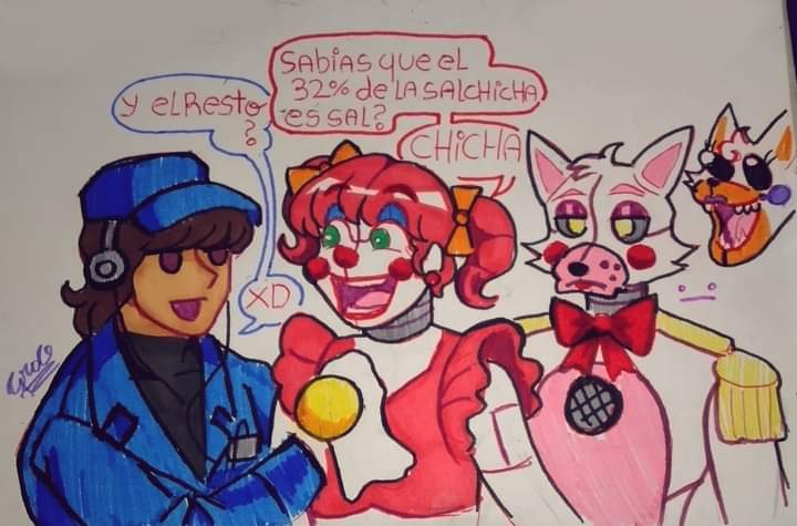 GraceValac's tweet image. I have a new FC he is David the janitor 🧹
#FNAF #fnafsl #FuntimeFoxy #CircusBaby #FC #traditionalart
