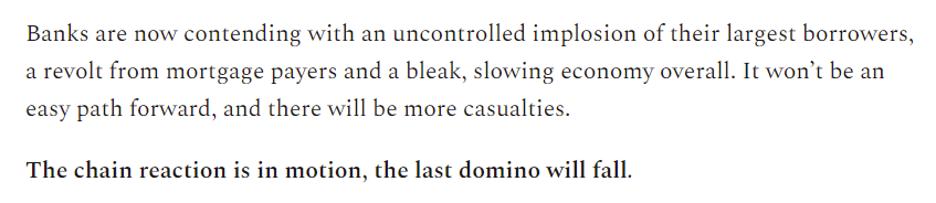 BasicResearch2's tweet image. Great piece from @T_L_B_S_ 

thelastbearstanding.substack.com/p/dominoes?utm…

Interesting to think through the implications. Perhaps this explains why commodities have been so weak over last month? Potential credit crisis + contagion in largest source of demand growth for last 5+ years?