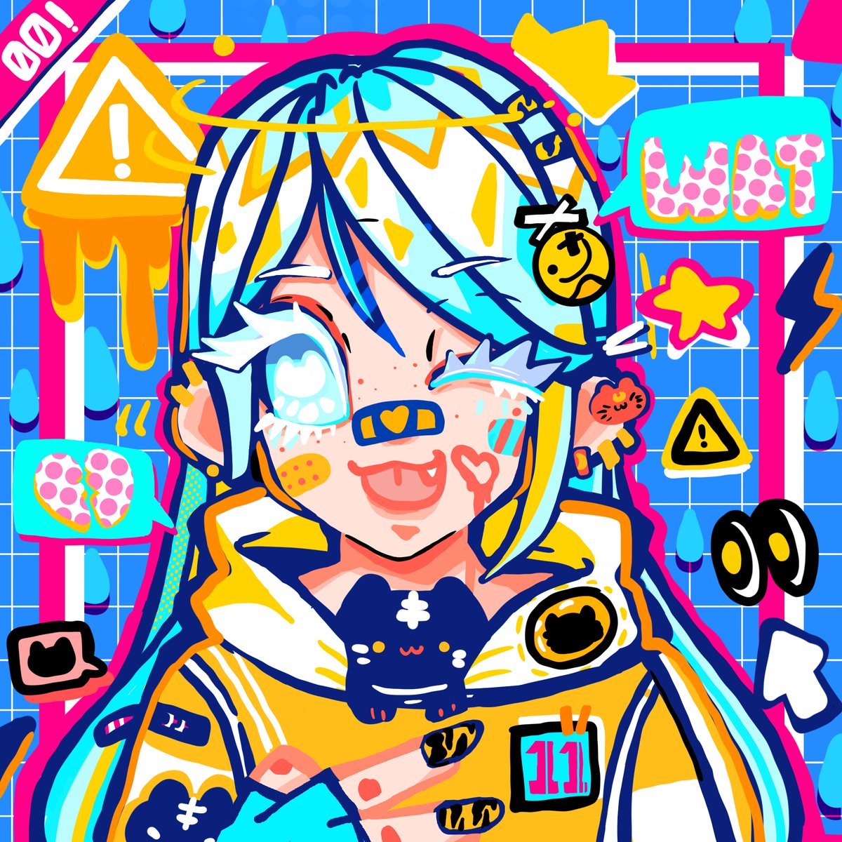 Blue Lover <3 
The girl who loves the blue color ~ Her lucky number is 11 and 00
Fix price 0.2 #eth
opensea.io/assets/ethereu…  <a href="/opensea/">OpenSea</a>  

#nft #NFTTHAILAND #nftart