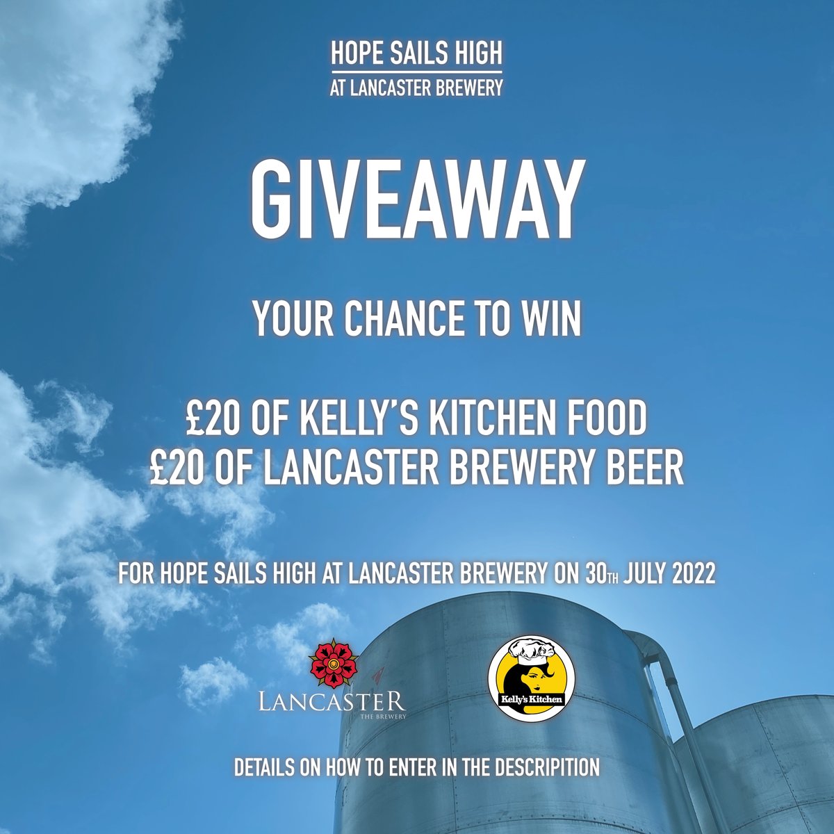 GIVEAWAY, GIVEAWAY, GIVEAWAY!

Not content with throwing a FREE 10-hour party for you, we also want to give you FREE food and beer, thanks to our friends at <a href="/Keleonttele/">Kellys Kitchen</a> &amp; <a href="/lancasterale/">Lancaster Brewery</a> 

To enter, head on over to our Insta page and follow the instructions on our latest post 💃🕺