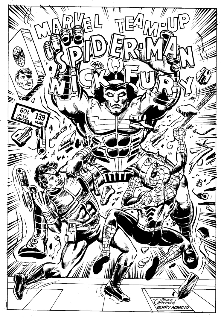 iamluke85's tweet photo. #nickfury #spiderman by #brianpostman (Penciller) , #jerryacerno (Inker) https://t.co/g3oZoyi77X