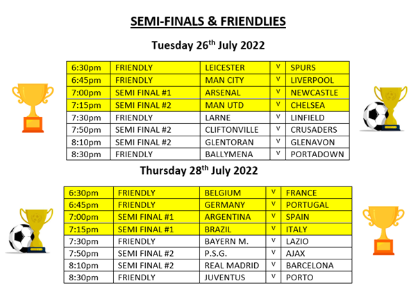 CrossgarYL's tweet photo. Hope you all enjoyed the break!
Next week we are back with the Cup Semi  finals and even if you got knocked out in the first round we will still play a few friendlies so everyone is still getting a game!
See you then.
CYL ⚽️ 😀 https://t.co/OVjsVkCmN3