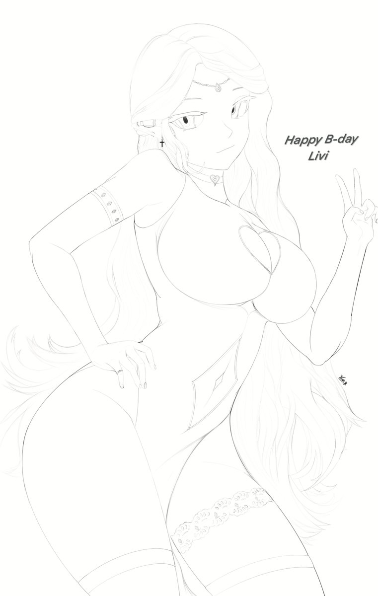 nep_za's tweet photo. happy B-day @LiviLoveTheElf 
Hope it was worth the wait 😅
#vtuber https://t.co/qeerbSS7mU