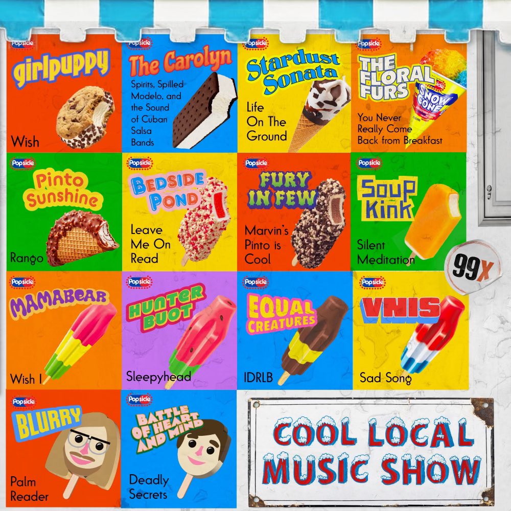 coollocalmusic's tweet image. We’ve got another hour of the coolest tunes in town lined up for ya, so come beat the heat with us this evening @ 6pm on @99x!!! 🍦