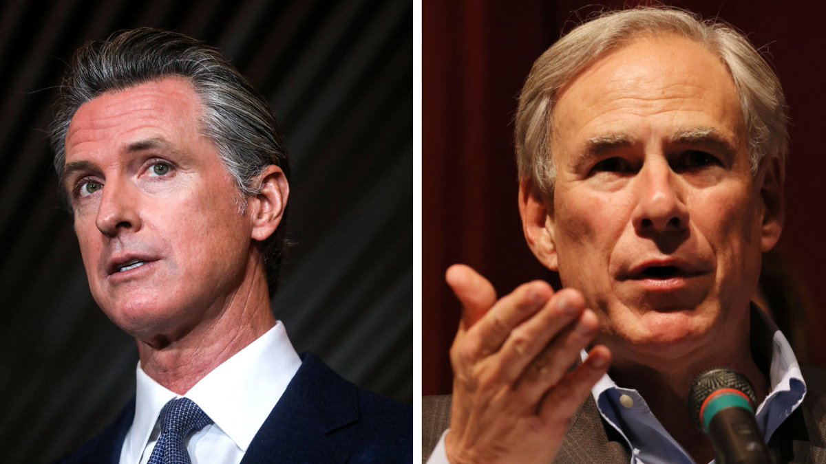Gavin Newsom attacks Greg Abbott, Texas’ gun laws / Twitter