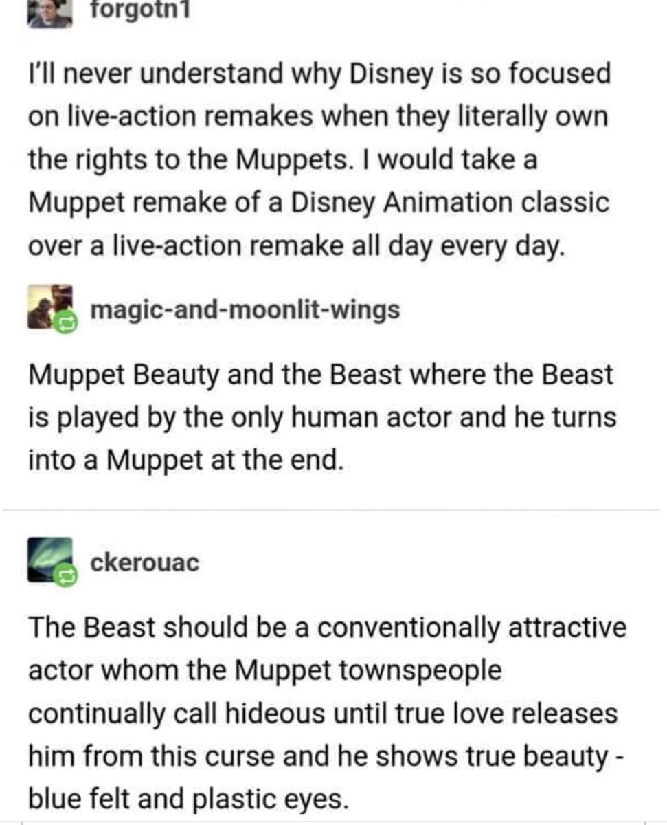 Blumenmama's tweet photo. This needs to happen and the ONLY human for the job is @brettgoldstein #brett4muppetbeast https://t.co/KqWpSd1OBm