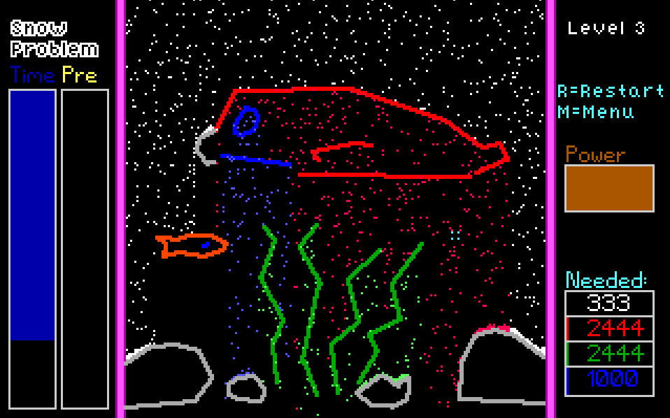 IndieGameNews1's tweet image. My little girl wanted a level featuring her toy seal, so... well... I tried.
#SnowProblem #indiedevdad