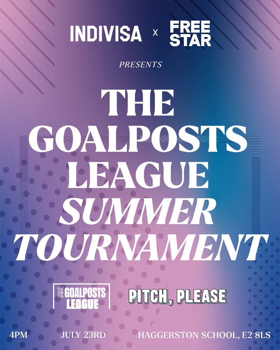 GoalpostsLeague's tweet photo. Omg, we’re hosting a tournament tomorrow! Bring your friends and family for all the pitch-side vibes, or alternatively, join us at the Prince Arthur from 7pm onwards for a live screening of France 🇫🇷 v Netherlands 🇳🇱 https://t.co/QF6nq0D0tg