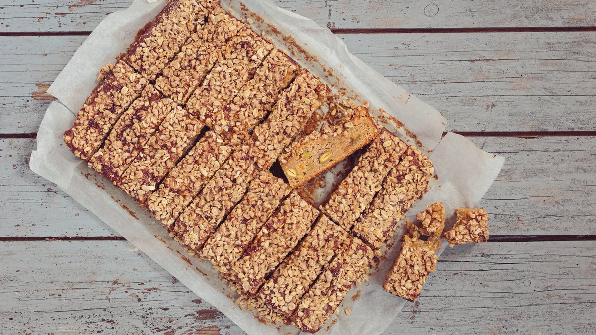 Have you tried our Apricot, Pistachio &amp; Lemon Thyme crumble cake yet? A decadent Apricot &amp; Pistachio sponge, lemon thyme syrup, apricot jam and a spiced crumble top. If not, what are you waiting for? Available on our website as a full traybake, or in slices from our shop.