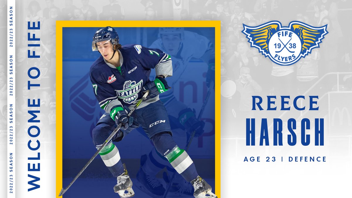 Reece Harsch makes the trip across the pond to join Fife

Fife Flyers can confirm the signing of 23-year-old D-man Reece Harsch for the 2022/23 Elite Ice Hockey League season.

ow.ly/QtYf50K2kNm