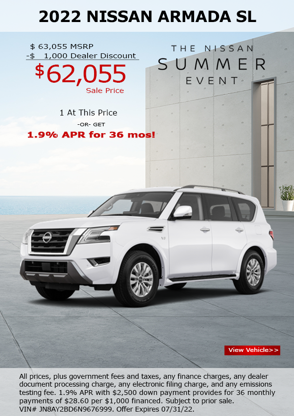 TracyNissan's tweet photo. Enjoy each ride in the 2022 Nissan Armada, a full-size SUV with seating for up to 8 and a powerful V8 engine. For a closer look: https://t.co/xcwXTX5HJB https://t.co/5LhSfV9DZW