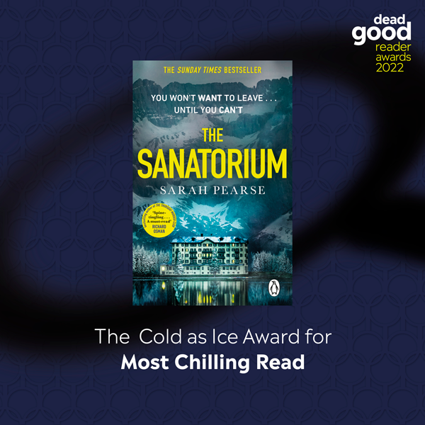 DeadGoodBooks's tweet photo. The winner of The Cold as Ice Award for Most Chilling Read is @SarahVPearse! #DeadGoodReaderAwards https://t.co/wFygjDdfJj