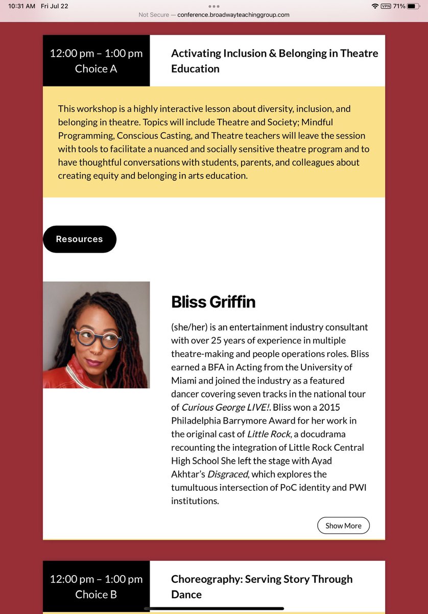 An important morning of learning <a href="/BroadwayTeacher/">BwayTeachersWorkshop</a> Workshop! Can’t wait to bring these ideas back to my classroom. @MEFineArts <a href="/Maine_East/">Maine East HS</a> <a href="/Maine_207/">Maine Township High School District 207</a>