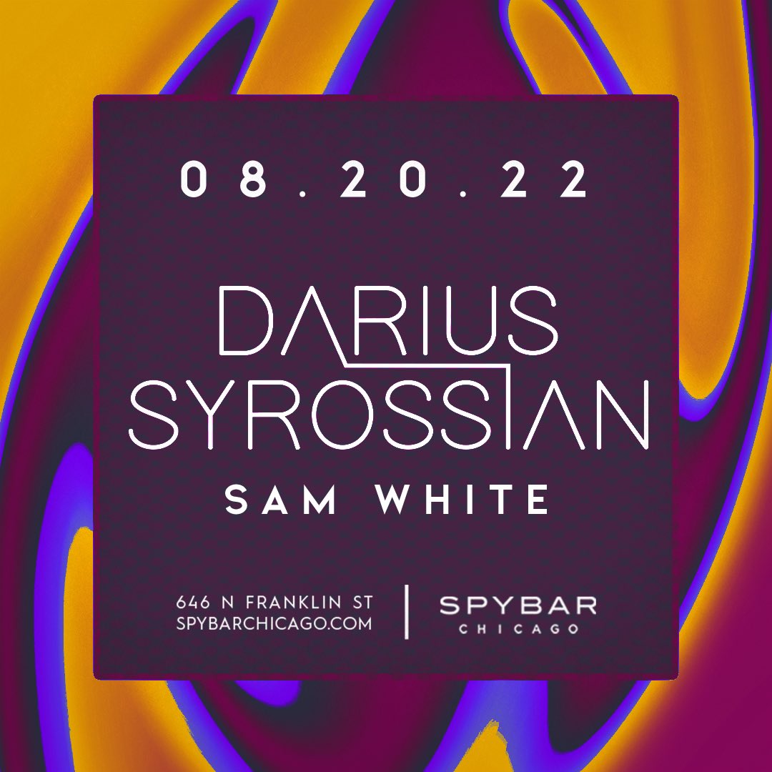 No fads. Just pure house &amp; techno with <a href="/DariusSyrossian/">Darius Syrossian</a> on Saturday, 8/20 🎧 

🎟: link.dice.fm/Z744cbc01ff5