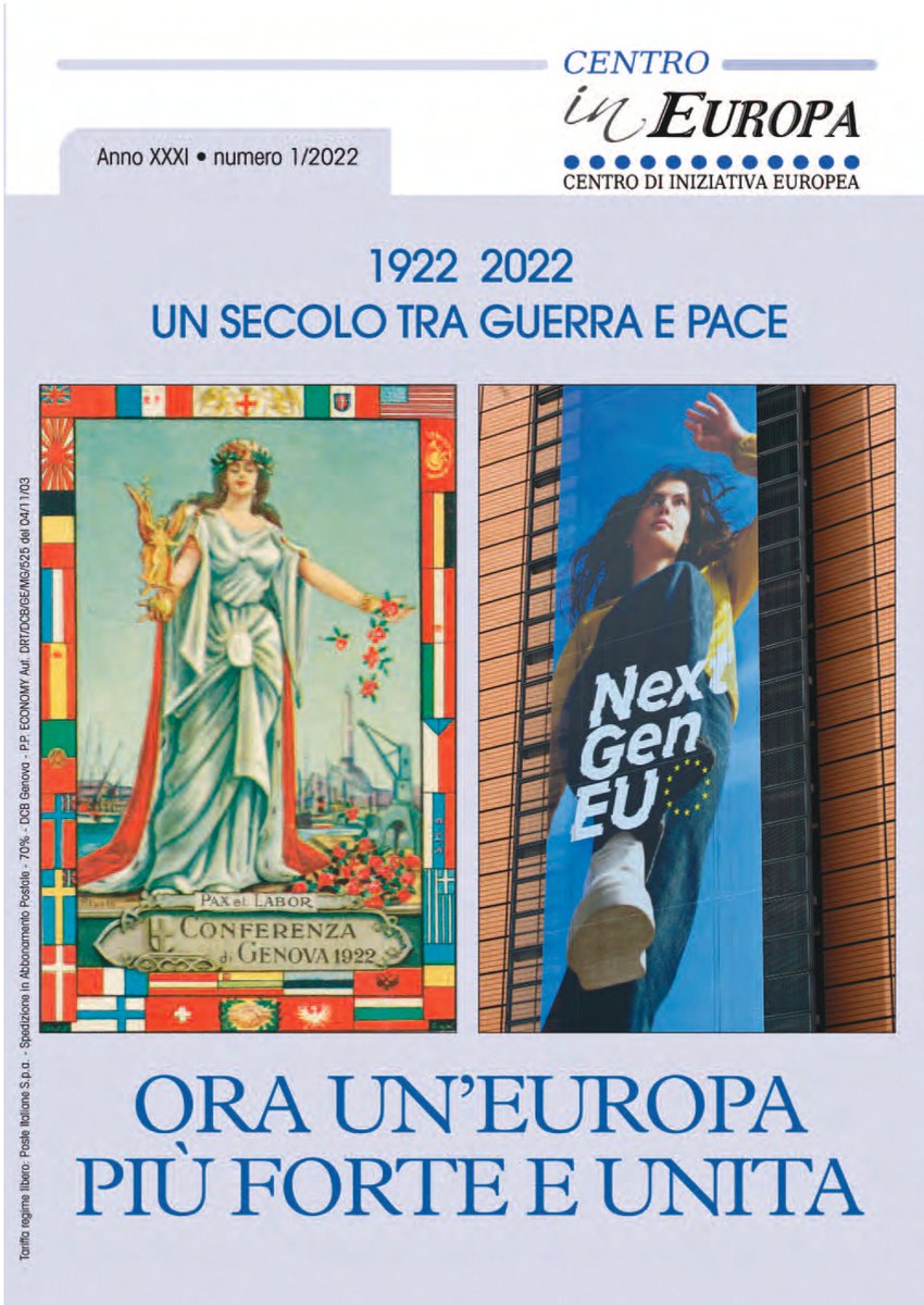 CentroInEuropa's tweet photo. È uscito il nuovo numero della rivista 𝙞𝙣 𝙀𝙪𝙧𝙤𝙥𝙖 - L'UE proseguirà il percorso di #NextGenerationEU o prevarranno le spinte nazionaliste? Tra le Autrici/Autori: @MarinaSereni @toiapatrizia @eleonoratafuro @CarlottaGualco @LBiniSmaghi @pierofassino  @MassimoGaudina https://t.co/69zUi9b4GZ