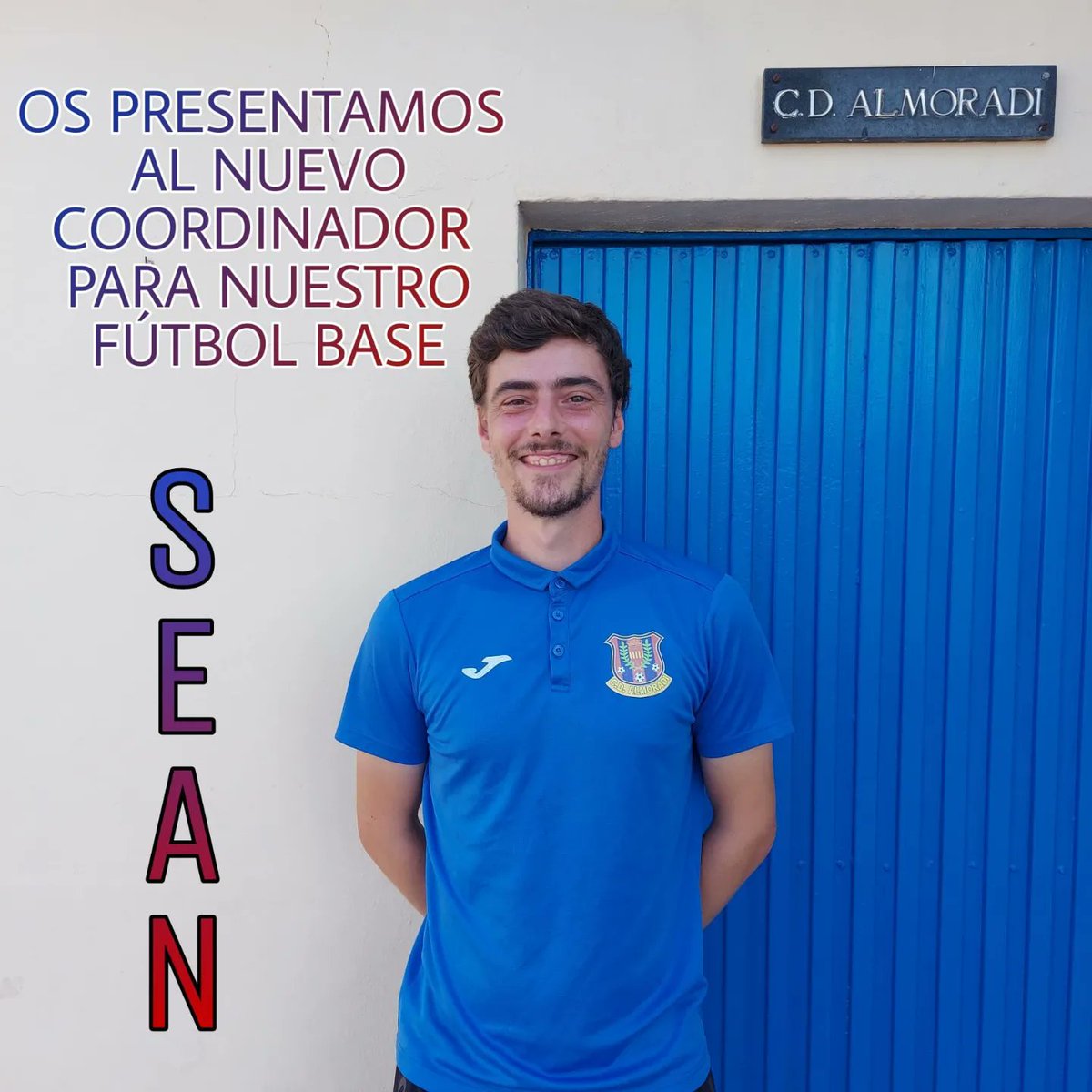 AlmoradiCf's tweet photo. 📣 ¡Fichaje!
🔴🔵 Sean es nuestro próximo y nuevo coordinador de nuestro fútbol base, ¡Ánimo Sean! https://t.co/B4ZhpimAX6