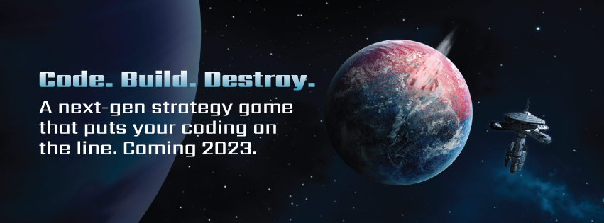 TyphonBvB's tweet photo. "Code. Build. Destroy

Typhon BvB is a next-gen strategy game that puts your coding on the line.

Stayed Tuned for updates on our IndieGogo campaign launching soon" https://t.co/1ltKnB3KfS